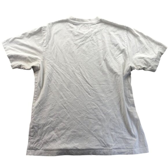 Supreme Mens T-Shirt Medium White Classic Short Sleeve Crew Neck FLAWS - Picture 2 of 16